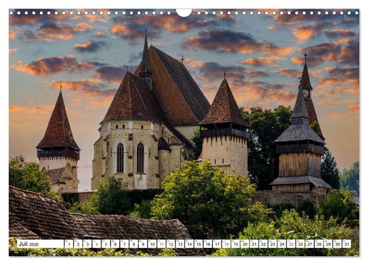 Produktbild: Rum&auml;niens ber&uuml;hmte Burgen (Wandkalender 2026 DIN A3 quer), CALVENDO Monatskalender
