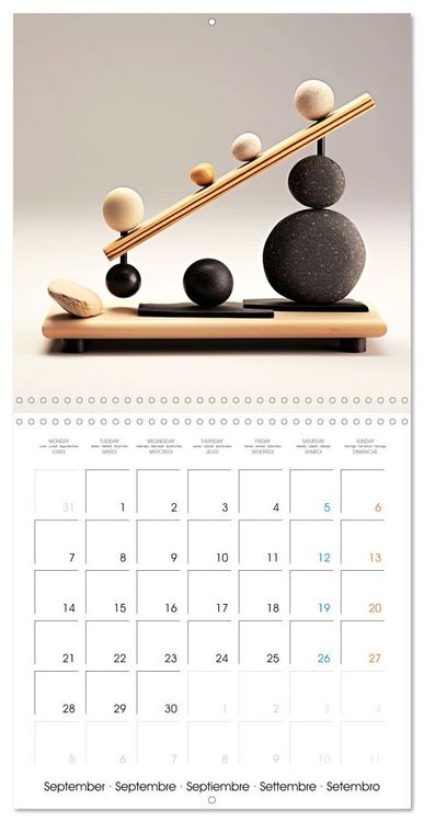 Produktbild: Instant de qui&eacute;tude (Calendrier mural carr&eacute; 2026 30x30 cm) Calendrier double avec une page pour vos prises de notes