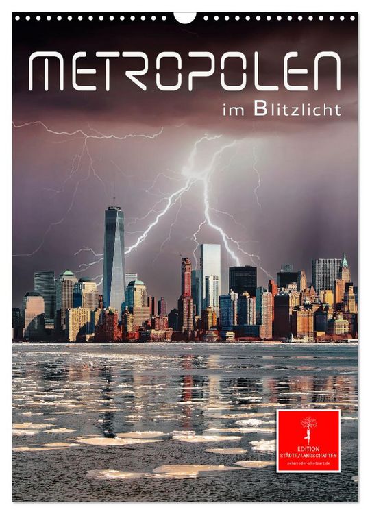 Produktbild: Metropolen im Blitzlicht (Wandkalender 2026 DIN A3 hoch), CALVENDO Monatskalender