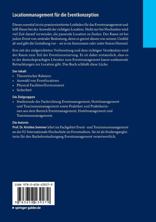Produktbild: Locationmanagement f&uuml;r die Eventkonzeption