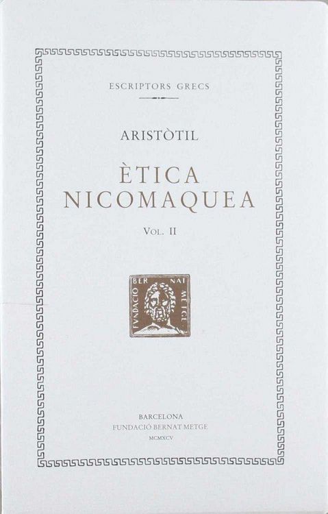 Produktbild: &Egrave;tica nicomaquea, vol. II i &uacute;ltim
