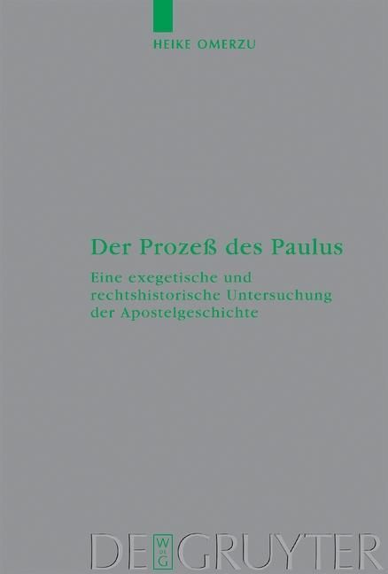 Produktbild: Der Proze&szlig; des Paulus