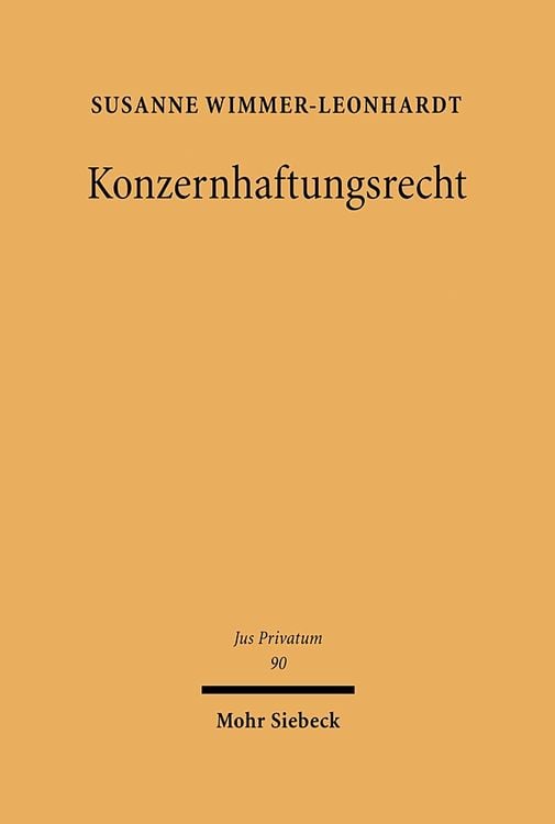 Produktbild: Konzernhaftungsrecht