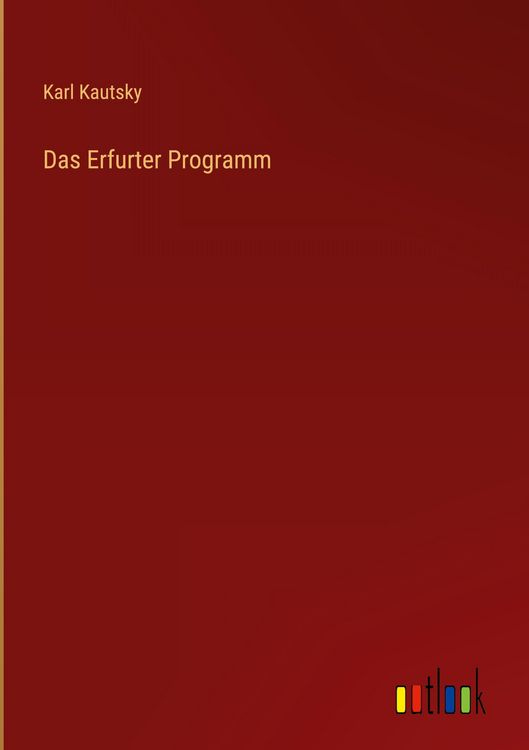 Produktbild: Das Erfurter Programm