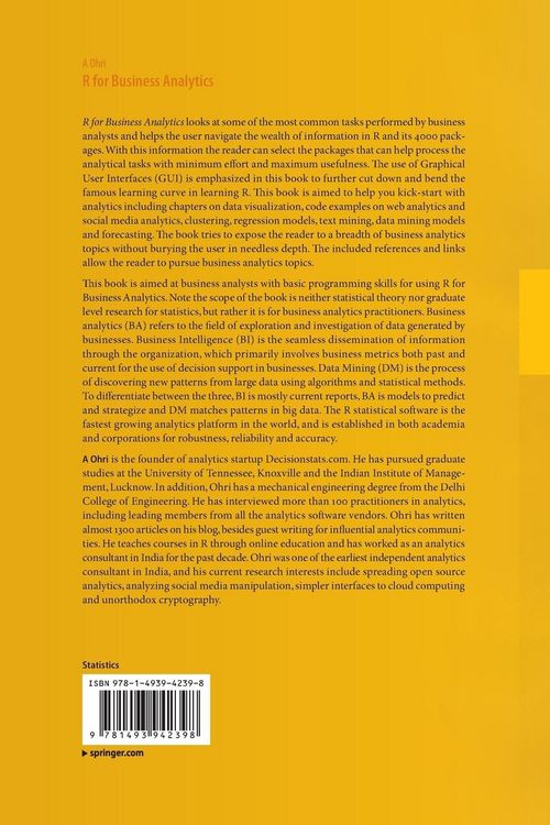 Produktbild: R for Business Analytics