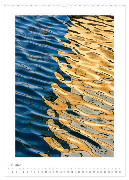 Produktbild: Wasserreflexionen (hochwertiger Premium Wandkalender 2026 DIN A2 hoch), Kunstdruck in Hochglanz