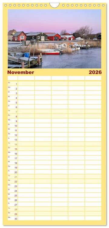 Produktbild: Familienplaner 2026 - Westj&uuml;tland - D&auml;nemarks Westen erleben mit 5 Spalten (Wandkalender, 21 x 45 cm) CALVENDO