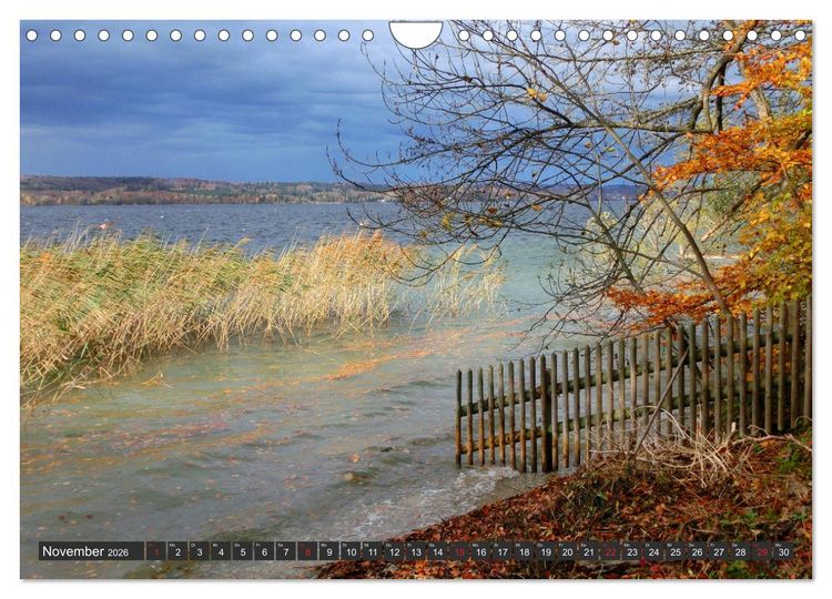 Produktbild: Starnberger See - Auf den Spuren von Ludwig II. und Sisi (Wandkalender 2026 DIN A4 quer), CALVENDO Monatskalender