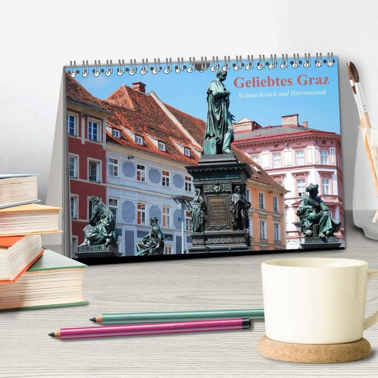 Produktbild: Geliebtes Graz. Schmuckst&uuml;ck und Herzensstadt (Tischkalender 2026 DIN A5 quer), CALVENDO Monatskalender
