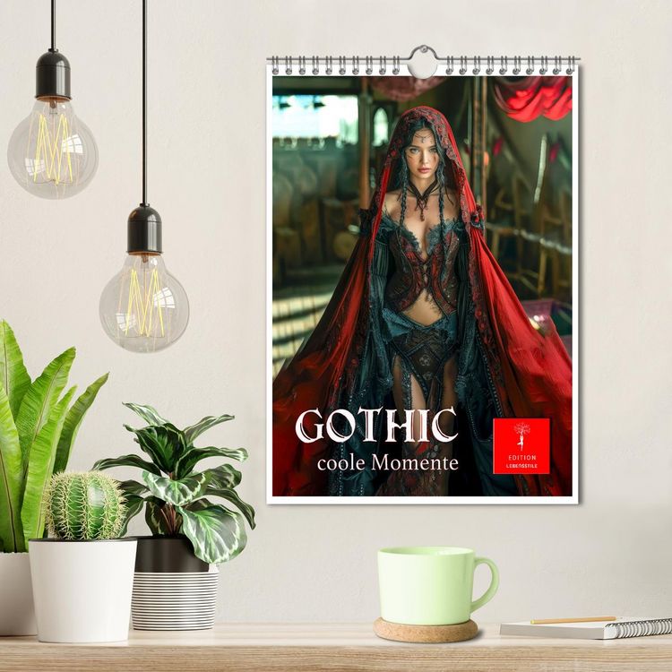 Produktbild: Gothic coole Momente (Wandkalender 2026 DIN A4 hoch), CALVENDO Monatskalender
