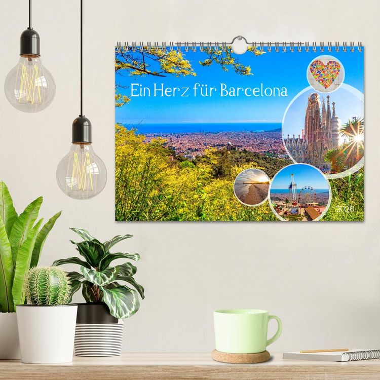 Produktbild: Ein Herz f&uuml;r Barcelona (Wandkalender 2026 DIN A4 quer), CALVENDO Monatskalender