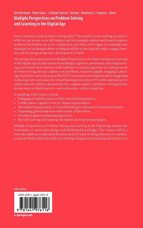 Produktbild: Multiple Perspectives on Problem Solving and Learning in the Digital Age