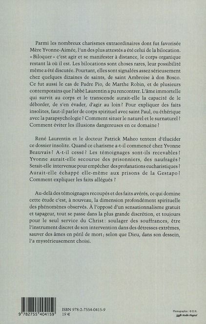 Produktbild: Bilocations de m&egrave;re Yvonne-Aim&eacute;e