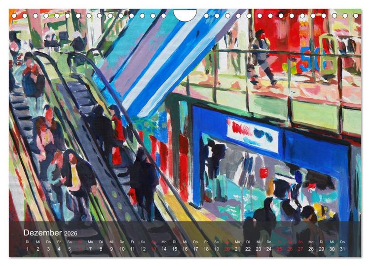 Produktbild: Alena Steinlechner, Acryl auf Leinwand (Wandkalender 2026 DIN A4 quer), CALVENDO Monatskalender