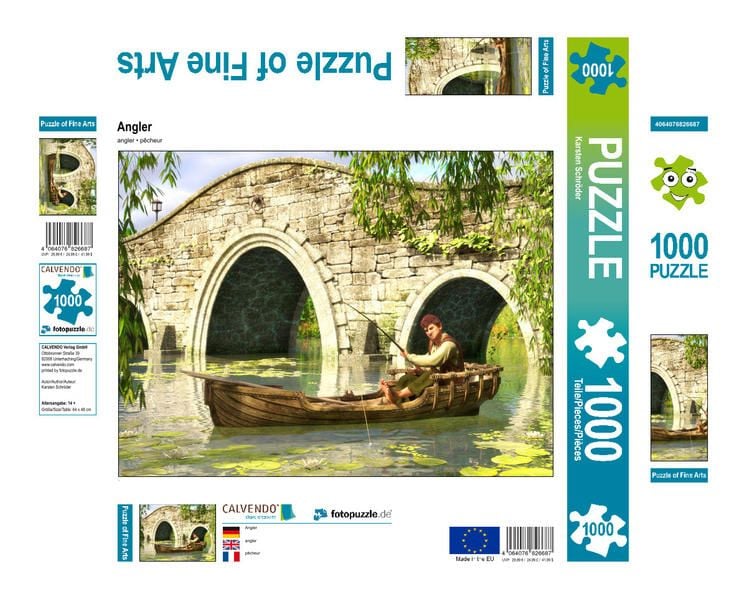 Produktbild: CALVENDO Puzzle Angler | 1000 Teile Lege-Gr&ouml;&szlig;e 64x48cm Foto-Puzzle f&uuml;r gl&uuml;ckliche Stunden