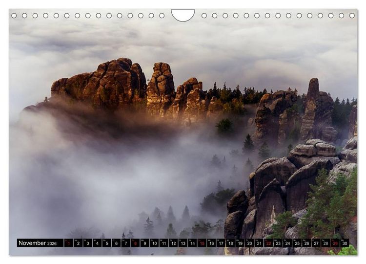 Produktbild: Bilder aus dem Nationalpark S&auml;chsische Schweiz (Wandkalender 2026 DIN A4 quer), CALVENDO Monatskalender