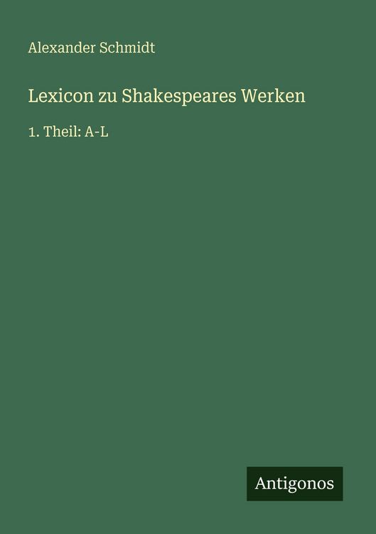 Produktbild: Lexicon zu Shakespeares Werken