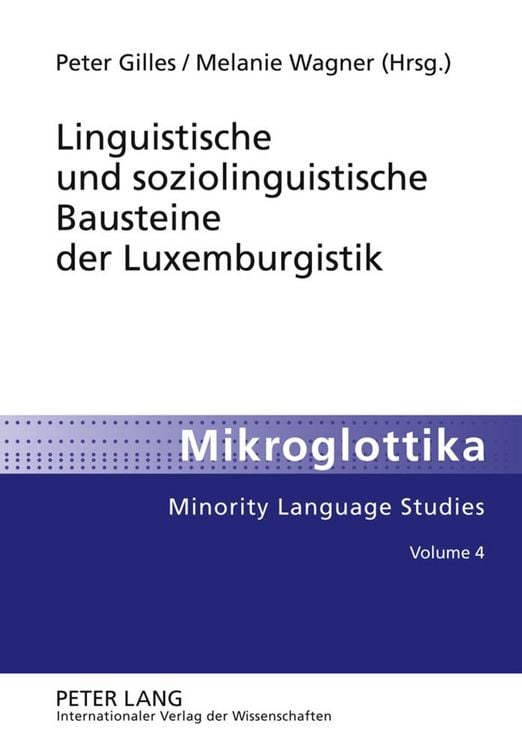 Produktbild: Linguistische und soziolinguistische Bausteine der Luxemburgistik