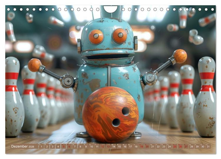 Produktbild: Neues aus dem Roboter Sport Club (Wandkalender 2026 DIN A4 quer), CALVENDO Monatskalender