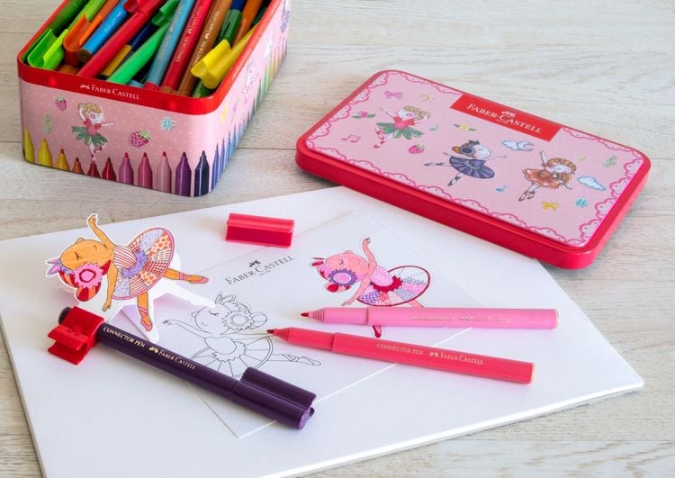 Produktbild: Faber-Castell Filzstifte Connector Ballerinabox