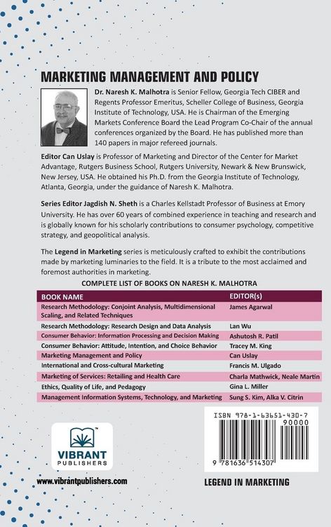 Produktbild: Marketing Management and Policy