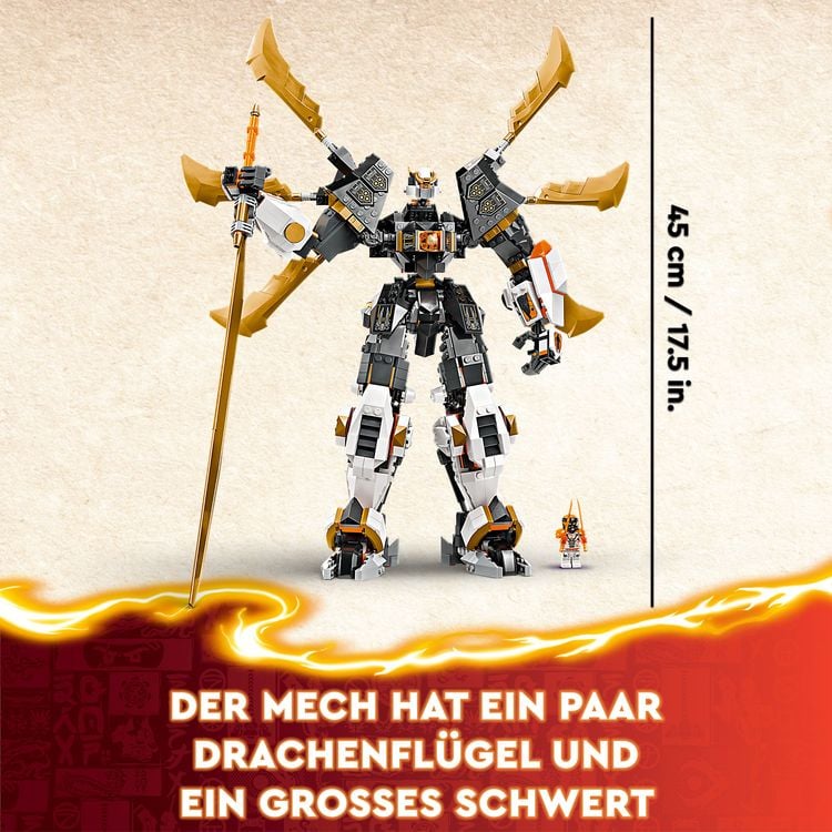 Produktbild: LEGO NINJAGO Coles Titandrachen-Mech, Abenteuer Set für Kinder 71821