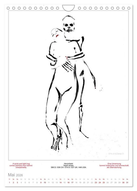 Produktbild: TOTENTANZ HERRENWAHL Haiku Zenga Photo DANCE OF DEATH MEN'S CHOICE (Wandkalender 2026 DIN A4 hoch), CALVENDO Monatskalender