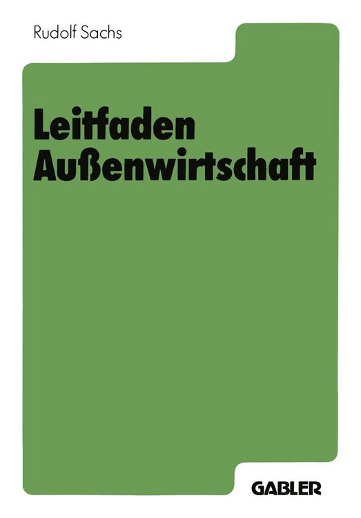 Produktbild: Leitfaden Au&szlig;enwirtschaft