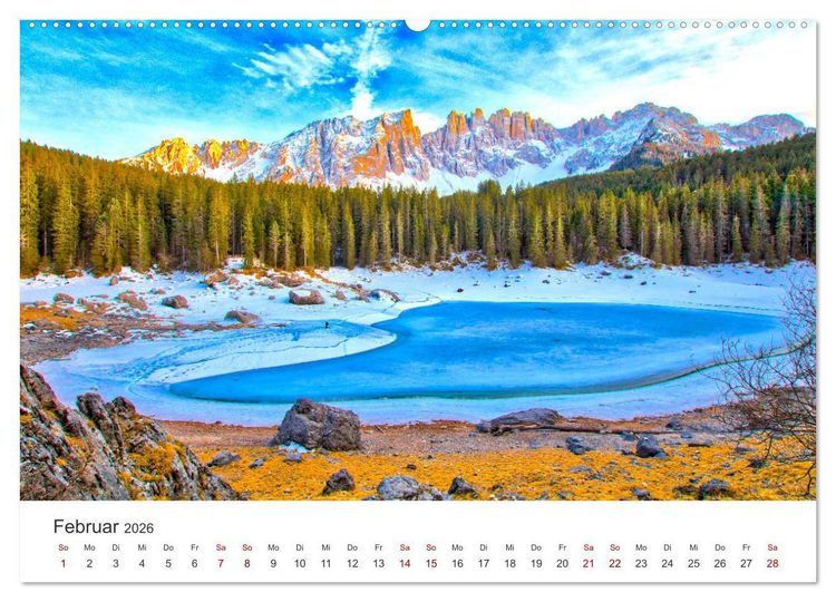 Produktbild: S&uuml;dtirol - Entlang der italienischen Alpen. (Wandkalender 2026 DIN A2 quer), CALVENDO Monatskalender