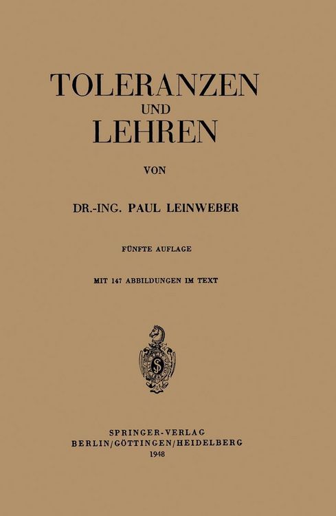 Produktbild: Toleranzen und Lehren