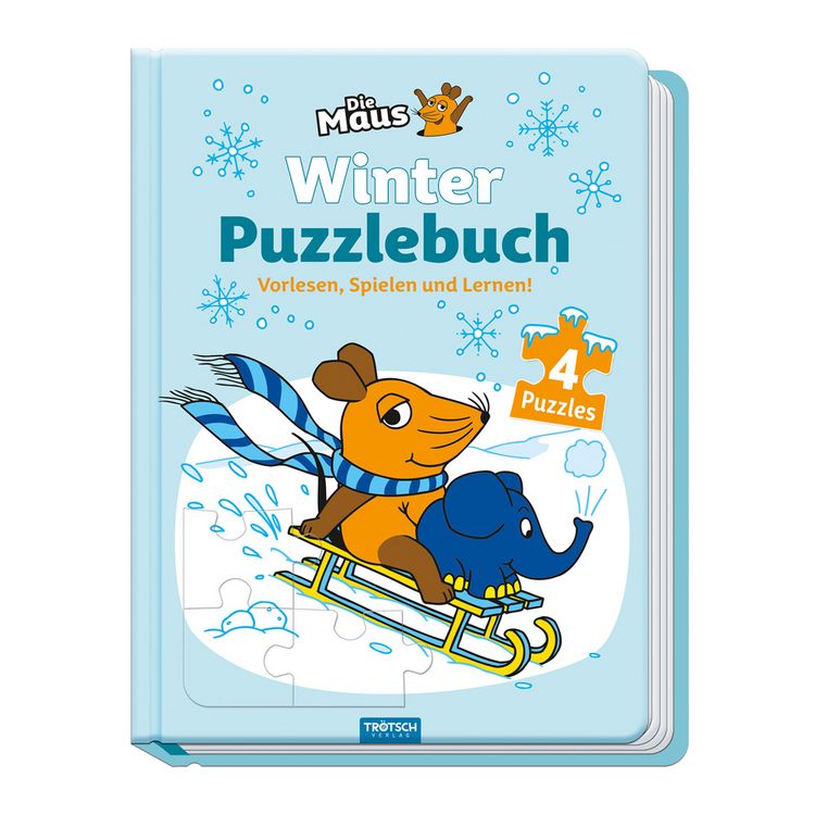 Produktbild: Tr&ouml;tsch Die Maus Winter-Puzzlebuch Puzzlebuch