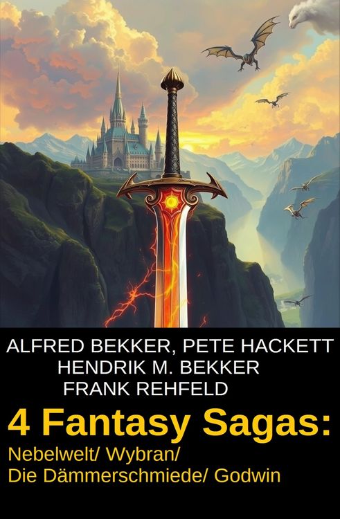 Produktbild: 4 Fantasy Sagas: Nebelwelt/ Wybran/ Die D&auml;mmerschmiede/ Godwin