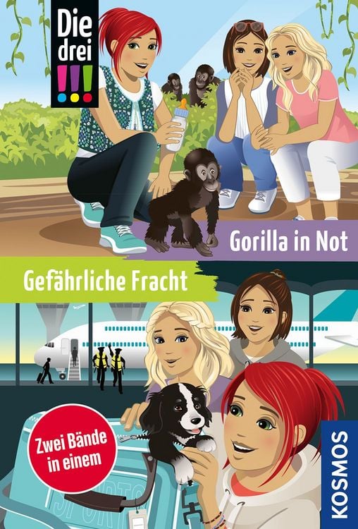 Produktbild: Die drei !!!, Gef&auml;hrliche Fracht / Gorilla in Not (Doppelband)