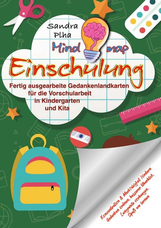Produktbild: KitaFix-Mindmap Einschulung (Fertig ausgearbeitete Gedankenlandkarten f&uuml;r die Vorschularbeit in Kindergarten und Kita)