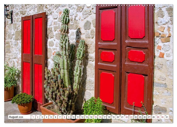Produktbild: Rhodos - Altstadt mit Charme und Zauber (Wandkalender 2026 DIN A2 quer), CALVENDO Monatskalender