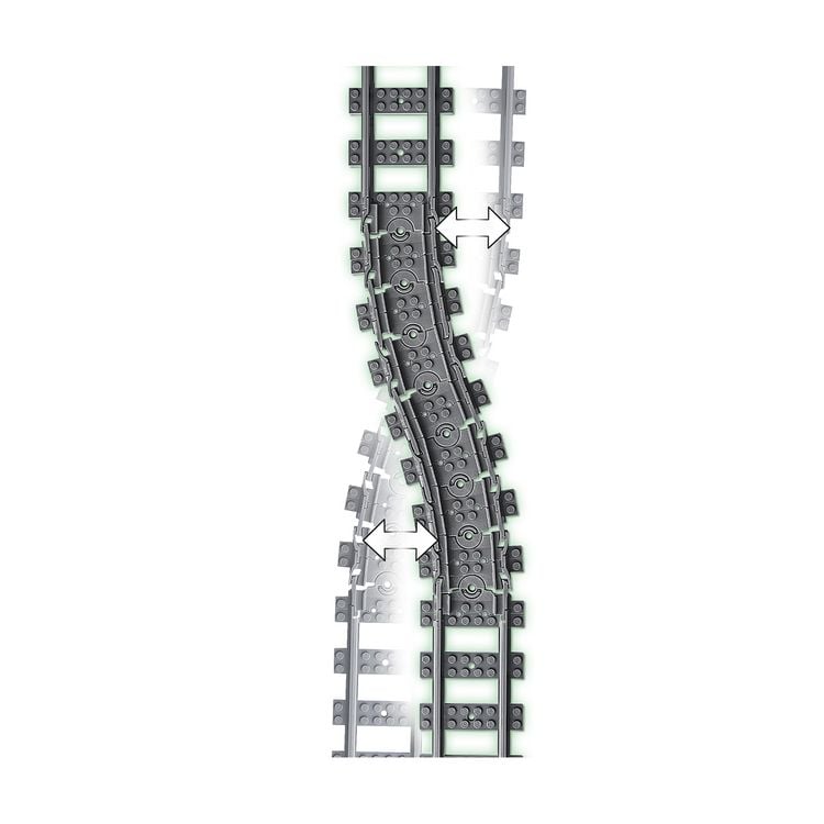 Produktbild: LEGO City 60205 Schienen, 20 St&uuml;ck, Erweiterungsset f&uuml;r Kinder