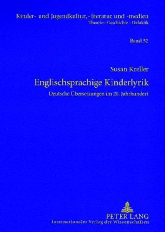 Produktbild: Englischsprachige Kinderlyrik