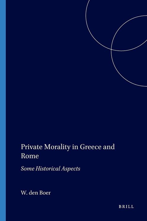 Produktbild: Private Morality in Greece and Rome