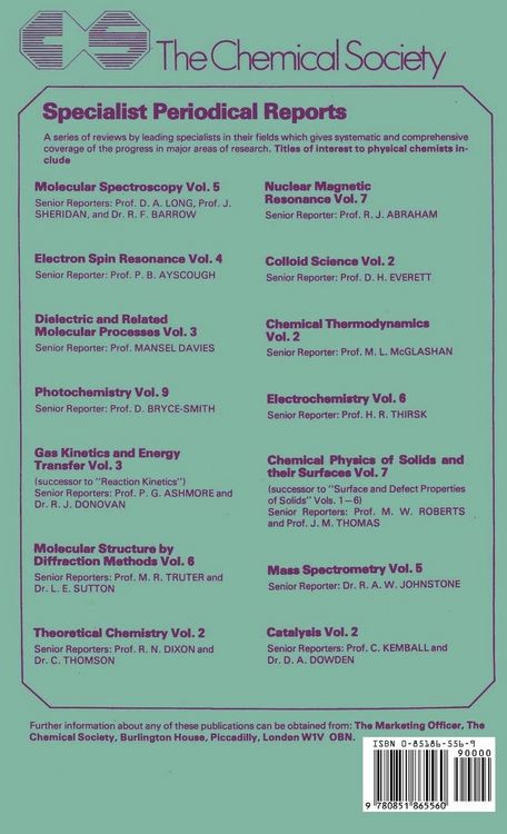 Produktbild: Molecular Spectroscopy
