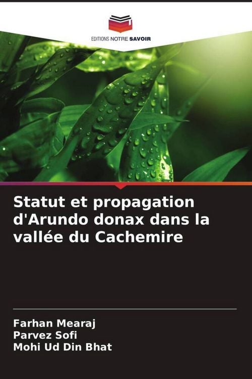 Produktbild: Statut et propagation d'Arundo donax dans la vall&eacute;e du Cachemire
