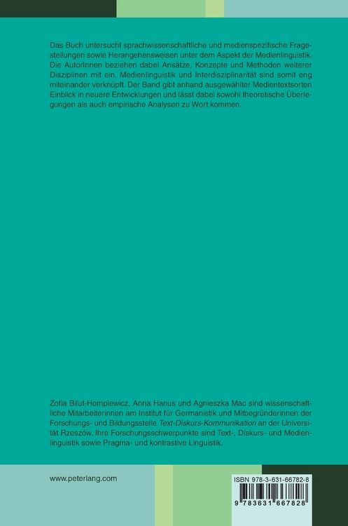 Produktbild: Medienlinguistik und interdisziplin&auml;re Forschung I