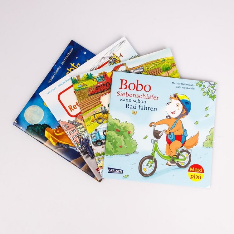 Produktbild: Maxi-Pixi-4er-Set 123: Gro&szlig;e R&auml;der &ndash; kleine R&auml;der (4x1 Exemplar)