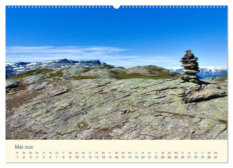 Produktbild: Trolltunga (Wandkalender 2026 DIN A2 quer), CALVENDO Monatskalender