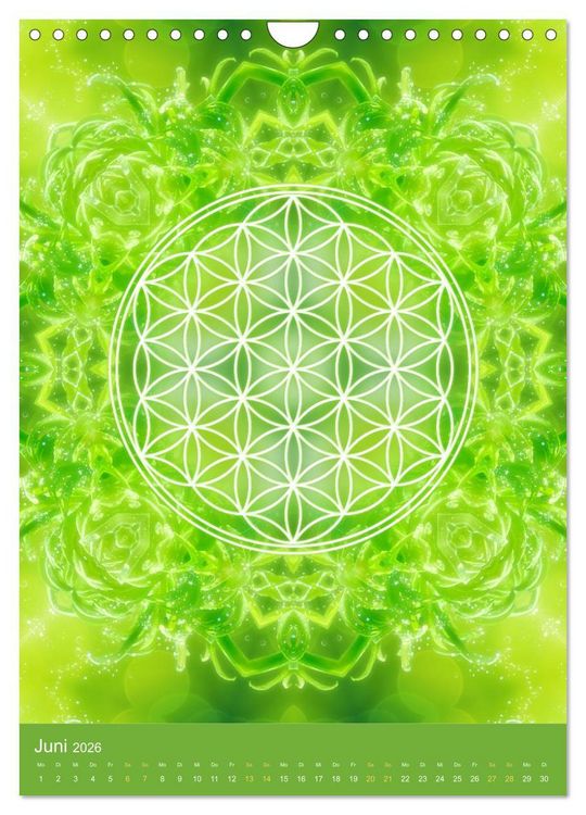 Produktbild: Blume des Lebens - Harmonie durch Symbolkraft (Wandkalender 2026 DIN A4 hoch), CALVENDO Monatskalender