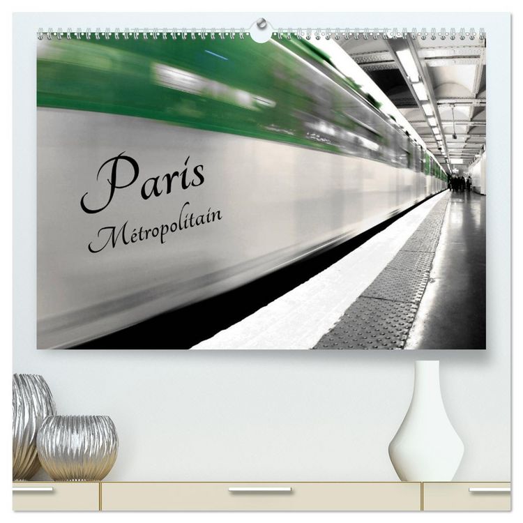 Produktbild: Paris M&eacute;tropolitain (Calendrier mural 2026 DIN A2 vertical) calendrier de bureau