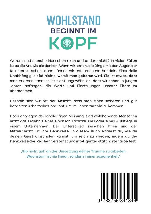Produktbild: Wohlstand beginnt im Kopf