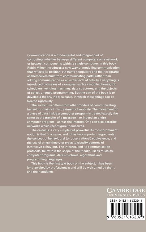 Produktbild: Communicating and Mobile Systems
