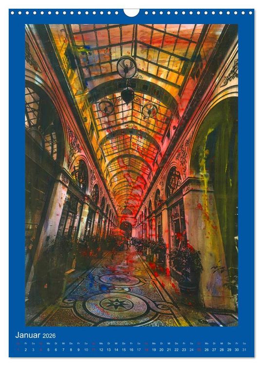 Produktbild: bemaltes Paris (Wandkalender 2026 DIN A3 hoch), CALVENDO Monatskalender