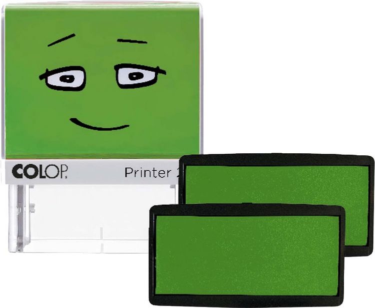 Produktbild: COLOP NIO Ersatz-Stempelkissen, Packung mit 2 Stempelkissen, smooth green