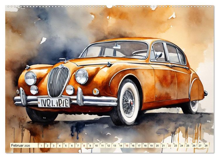 Produktbild: Oldtimer - Kultmodelle aus den 1960er Jahren (Wandkalender 2026 DIN A2 quer), CALVENDO Monatskalender